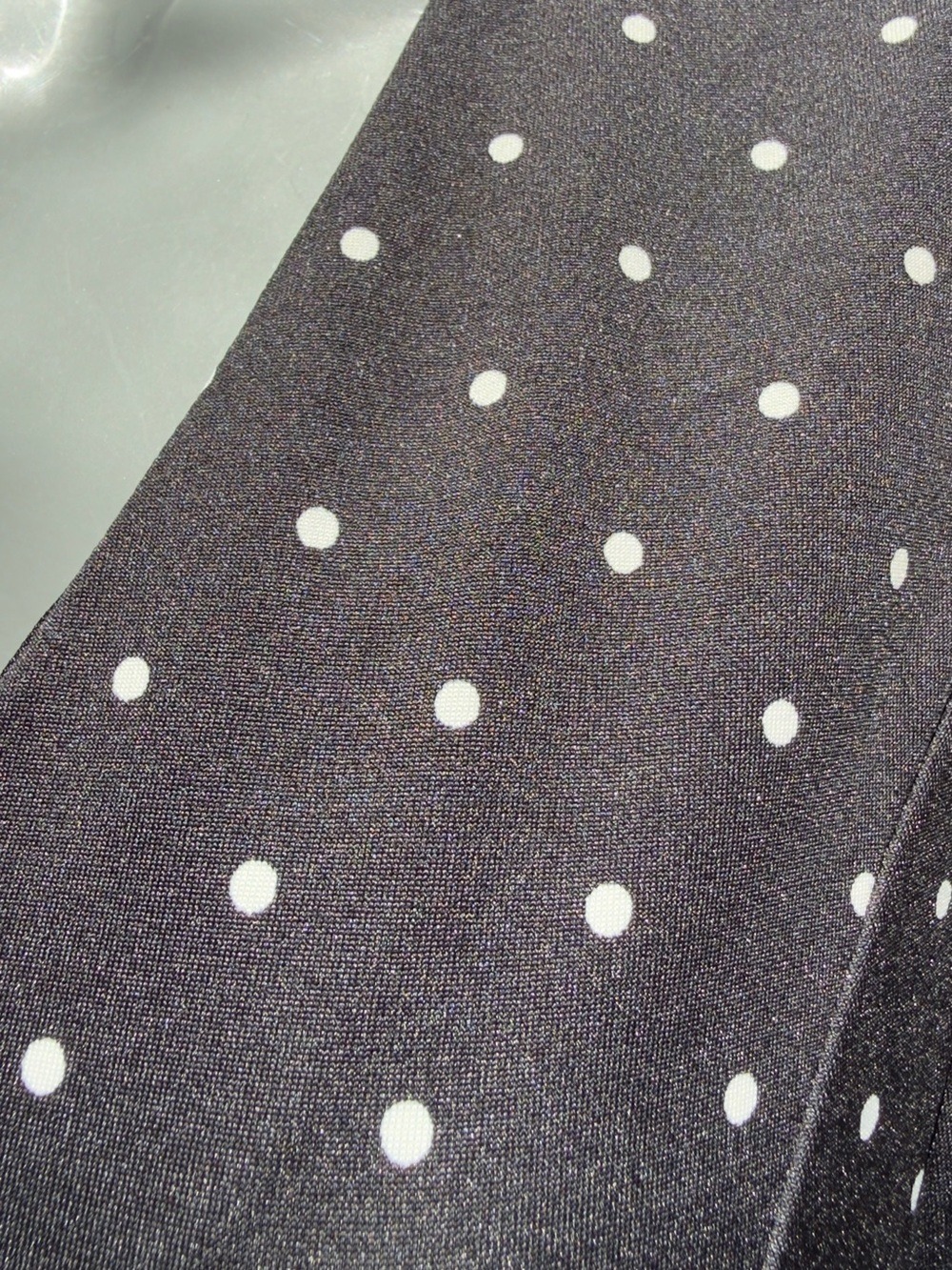 •Colori Black White Polka Dot Sleeveless Dress Medium Made in Canada - Picture 8 of 10